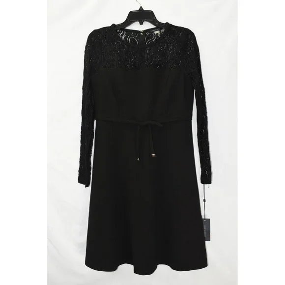 Tommy Hilfiger Women's Lace Sleeve Dress, Size 8, NwT Z305AFA